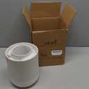 LE TAUCI Utensil Holder, 7.3"+5.4" Ceramic Kitchen Utensil Holder for Countertop, Large Cooking Utensil Crocks Gift for Mom, Boho Farmhouse Kitchen Decor, Set of 2, Reactive Glaze Arctic White