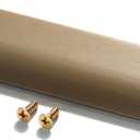 Finger Edge Pulls for Cabinets, Hidden Drawer Pulls - Flat Cabinet Pulls for Easy Installation - Cabinet Handles Modern Aluminum Alloy Kitchen Furniture Upgrade(8, Bronze, 120mm/4.72inch)