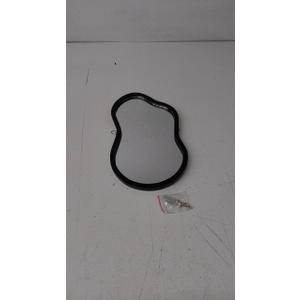 Magnetic Locker Mirror, 8.66“ x 6.3” Cute Mirror. Suitable for School lockers, Bathrooms, Home Refrigerators, Locker Accessories, Shop Toolboxes or Office Cabinets (Black)