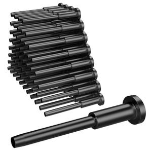 BLIKA 60 Pack 1/8" Black Stainless Steel Invisible Receiver and Swage Stud End for Cable Railing, Deck Stair Threaded End Fitting for Wood & Metal Post, Black Cable Railing Hardware