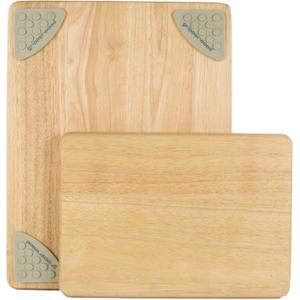 Architec Gripperwood Cutting Boards, Set of 2, Beechwood with Non-slip Gripper Feet, 11 by 8-Inches and 14 by 11-inches