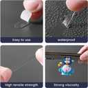 9 x Double Sided Mounting Putty dots 0.31 inch x 0.52 inch Waterproof Clean Removable for Party Decorations Picture Hanging Crafts Holiday Party (100pc)