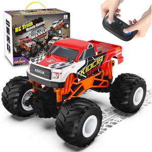 Scientoy Remote Control Car, 20KM/H Monster Truck Toys for Ages 5-7, 1:16 Scale All Terrain RC Cars for Boys & Girls Age 4-7, 2.4Ghz Off Road RC Truck, Christmas Birthday Gift for Kids (Red) Scientoy Remote Control Car, 20KM/H Monster Truck Toys for Ages 5-7, 1:16 Scale All Terrain RC Cars for Boys & Girls Age 4-7, 2.4Ghz Off Road RC Truck, Christmas Birthday Gift for Kids (Red)