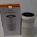 AIRROMI Air Purifier for Bedroom with HEPA 3-in-1 Filter, Pet Air Purifier for Home Cat Pee Smell, Covers Upto 990 Ft, Quiet 360 intake Air Cleaner for pet hair,allergies,Dust,Smoke A2001 White 