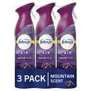 Febreze Air Mist Air Freshener Spray, Odor-Fighting Room Spray, Air Fresheners for Home and Bathroom and Kitchen, Aerosol Can, Mountain Scent, 8.8oz, 3 Count
