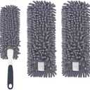 Yicotira Reusable Microfiber Duster Refills Compatible with for MR.SIGA & OXO Duster- Washable Dusters Refill for MR.SIGA Lint Free Microfiber Duster for Cleaning, 2 Pack (Handle is Not Included)