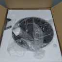 Nintiue Dimmable Floor Lamp, 1200 Lumens LED Edison Bulb Included, Arc Floor Lamps for Living Room Modern Standing Lamp with Linen Shade, F1599 (Brushed Nickel-White Shade)