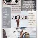 Jesus Quotes Case for iPhone 13 Pro,Christian Bible Verse Collage,Unique Trendy TPU Bumper Case Compatible with iPhone 13 Pro