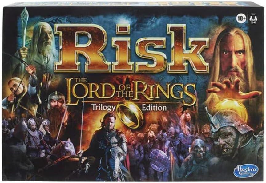 Hasbro Gaming Risk: The Lord of The Rings Trilogy Edition Strategy Family Board Games, Ages 10 and Up, for 2-4 Players