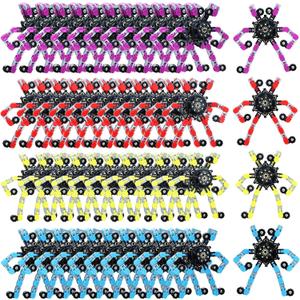 64 Pack Transformable Fidget Spinner Toys for Kids and Adults, Funny Stress Relief Sensory Fidget Toys for Girls and Boys Age 8-13 Deformable Chain DIY Fingertip Gyros Party Favors Birthday Gifts