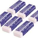 3 x 6 Pack Pencil Erasers, Large White Erasers for School, Art Erasers for Kids Drawing Bulk