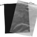 Black Velvet Cremains Urn Bag for Human Ashes - for Use Inside The Urn - Size 12" X 16" (380 Cubic Inches Capacity) - Includes a Resealable PE Material Ashes Storage Bag (Black, X-Large)