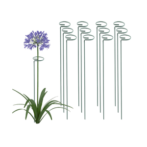 Thealyn 36 Inch 12 Packs Plant Support Stakes,Garden Single stemmed Plant Support Hoops, Plant Prop, for Flowers,Orchid, Tomatoes Peony Lily Rose (36 inch)