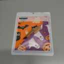 Halloween Dog Bandanas 2 Pack 4 Pattern Ghost Spider PumpkinCandle Bibs Reversible Washable Durable Fall Scarf Suitable for X-Large Breed Dog Boy and Girl