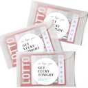 AmazingSpark 120 Sets Wedding Lottery Ticket Envelopes with Stickers 4.25x2.5'' Mini Lotto Ticket Holders We Hope You Get Lucky Tonight Stickers for Bachelorette Bridal Party Favors