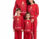 Radmire Matching Christmas Pajamas for Family Couples, XMAS Holiday PJs Sleepwear Set Long Sleeves and Pants