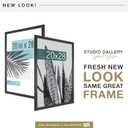 MCS Studio Gallery 20x28 Poster Frame Black Woodgrain Engineered Wood, Vertical & Horizontal Wall Hanging Large Picture Frame for Photos, Posters & Art Prints (1-Pack)