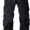 Women's Cotton Casual Military Army Cargo Combat Work Pants with 8 Pocket (12, Black)