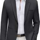 COOFANDY Men's Casual Blazer Regular Fit Lightweight Two Button Sport Coat Suit Jacket (Gray, XXXL)