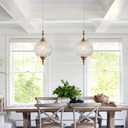 Plug in Pendant Light Fixtures Brass Vintage Pendant Lights Ceiling Pendant Fixtures for Bedroom Living Room Dining Room Kitchen Island