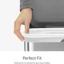simplehuman Code J 100 Count, Dispenser Pack Custom Fit Liners, Drawstring Trash Bags, 30-45 Liter / 8-12 Gallon, White