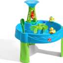 Step 2 Duck Dive Water Table, Outdoor Kids Water Sensory Table with Water Tower, Ages 18-72 Months, 5 Piece Water Toy Accessories, Multicolor