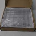 Adjustable Rock Display Case Clear Acrylic Collection Box with Mirrored Arrowhead Stones Storage Display Case Mineral Crystal Collectibles Holder Organizer Showcase Shelves with Lid