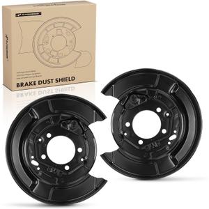 A-Premium Rear Driver and Passenger Side Brake Dust Shield Compatible with Select Toyota, Lexus Models - Highlander 2004-2007, RX330 2004-2006, RX350 2007-2009, RX400h 2006-2008 - 2-PC Set