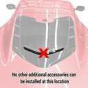 Rear Split Window Applique,Carbon Fiber Pattern Car Rear Hatchback Louver Molding Trim Panel Exterior Accessories for Corvette C8 Stingray Z51 2020+ for C8 Z06/E-ray 2023+