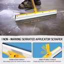 Self Leveling Concrete Tools, Spiked Roller for Self Leveling Epoxy Floor Tool Kit - Cement Leveling Tools with Roller Brush, Spike Shoes, Stainless Steel Scraper Self-Leveling Rake