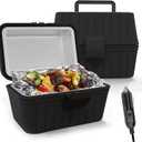 ZONETECH Heating Lunch Box - Premium Quality Electric Insulated Lunch Box Food Warmer Perfect for Picnics, Travelling, and On-site Lunch Break (1-Pack)