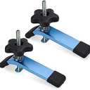 POWERTEC 71168V T-Track Hold Down Clamp, 5-1/2" L x 1-1/8" W, 2 Pack, T Track Clamps for Woodworking