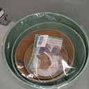 Fielda 8/10/12 Inch Self Watering Pots for Indoor/Outdoor Plants - Large Plastic Planter with Drainage Holes, Water Level Indicator & Deep Reservoir, Modern Decorative Flower Pots (Green)