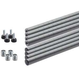 Poles, 3 Piece, 32 x 7 in, Gray