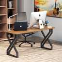 Table Legs 28 in x 20 in, X Shaped Heavy Duty Metal Desk Legs, Black for DIY Furniture (Set of 2)