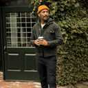 Huckberry Flint and Tinder Men's Flannel-Lined Waxed Trucker Jacket, Water & Weather Resistant Mens Jacket (M)