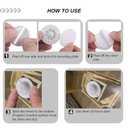 PlusRoc 16 Pack Self Adhesive Caster Wheels for Appliance, Load Capacity 14LBS Per Wheel, Mini Swivel Wheels Sliders Roller for Stand Mixers Air Fryers