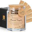 Funnymoom Wedding Bible Verse Jar for Married Couples with 100 Bible Verse, Christian Gifts for Women Men, Bride Ideas for Her Religious Jar, Mr and Mrs Gift Newlyweds Birthday Greeting Card Presents