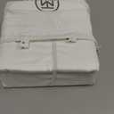 Threadmill Egyptian Cotton Sheets for King Size Bed | 100% Certified Egyptian Cotton King Bed Sheets Set | Snug Fit Elastic Deep Pocket King Sheets Soft, Breathable All Season Solid Sateen | White