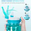 AKASO 32oz Water Bottles with Motivational Time Marker & Straw, Leakproof, Safety Lock, Tritan BPA Free, Water Jug for Fitness Gym Sports Office