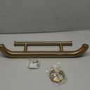 Brushed Gold Grab bar 17 inch - 1.25 Diameter, Zepolu 2-in-1 Bath Towel Bars for Bathroom, Stainless Steel Safety Assist Bar Balanced Support Handle, Wall Mounted Towel Grab Bars for Senior Handicap