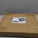 Docvania Small Folding Storage Ottoman, Foot Rest Stool Short Ottoman, Foot Rest for Couch, Footrest Stool Seat for Bedroom and Living Room, Padded with Thick Sponge, 16X12X12in Dark Grey