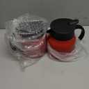 2 Pcs Thermal Coffee Carafe for Keeping Hot/ Cold Stainless Steel Small Coffee Creamer Container Double Wall Vacuum Insulated Tea pot Beverage Dispenser for Milk Hot Chocolates(Red, 27 oz)