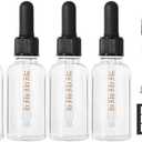 Pack of 4, StellaCare 4 Pcs, 1 ounce Dropper Bottle Glass Bottles with Dropper Small Glass Bottles with Lids Oil Dropper Bottle Travel