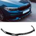 Front Lip Compatible with BMW 5 Series G30 G31 M Sport 2017-2020, Air Dam Lower Chin Bumper Spoiler Splitter, Protection Body Kit (Gloss Black)
