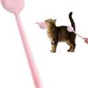 Cat Interactive Head & Tail Base Massage Wand, Mimics Cat Tongue Papillae & Grooming Behavior, Delivers Deep Massage & Gentle Patting. For Adult Cats Only. Prevents Scratches and Builds Bond