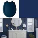 Bemis Classic Colors Slow Close Toilet Seat, Easy Clean Hinges and Durable Plastic Seat, Made in USA, Elongated, Navy