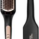 Nicebay Hair Straightener, Negative Ion Hair Brush for Women, Anti-Scald & Auto-Off Feature, Fast Heating & 6 Temp Settings