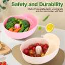 Snail-Shaped Drain Basket Automatic Vegetable and Fruit Washer, Rotating Washing Bowl with Strainer, Berry Washer Spinner Basket, Portable Fruit Cleaning Drain Tool for Home Kitchen (Yellow)