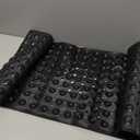 ENKOSI Bath Mat 40 x 16 Inch Extra Long Non Slip Bathtub Mat Anti Slip Black Shower Mat with Suction Cups Bathroom Mat for Tub and Smooth Shower Floors (Black 40x16)
